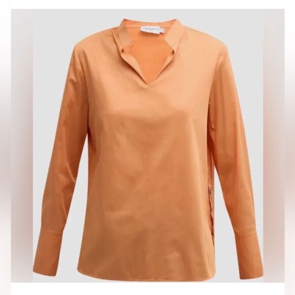 Harshman Orange Cotton Lightweight Top/Blouse(Size Large) - Picture 3 of 10